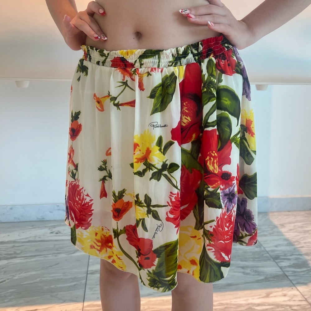 Roberto Cavalli Vintage Floral Summer Skirt